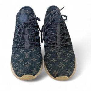 Louis Vuitton Denim Blue Monogram Sneakers